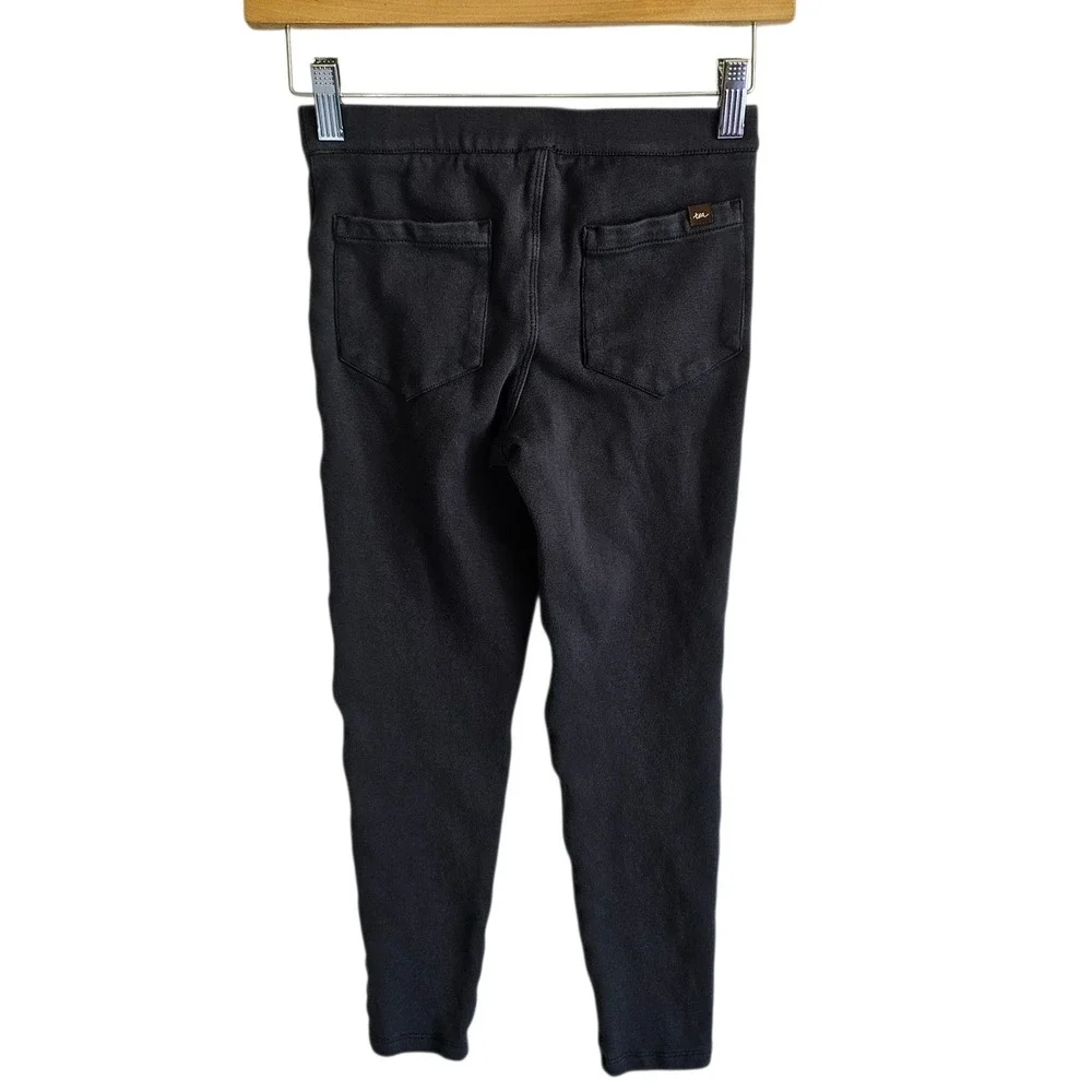 Tea Collection‎ Knit Jeggings Pull On Pants Moto Style Gray Kids 12